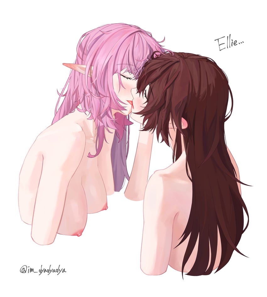 elysia and eden (honkai and 1 more) drawn by dyadyadya