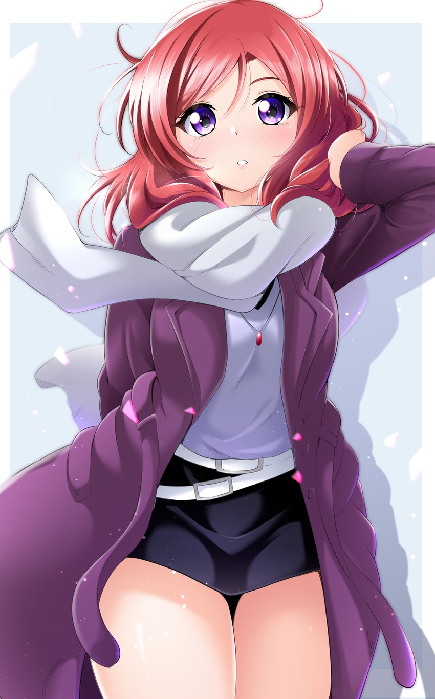 nishikino maki (love live! and 1 more) drawn by kirisaki_reina