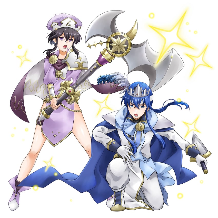 seliph and larcei (fire emblem and 1 more) drawn by midori_no_baku