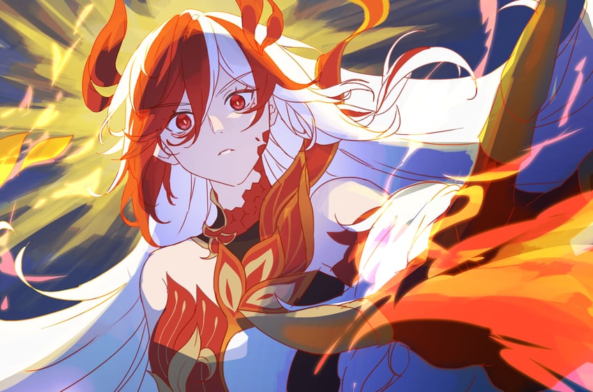 fu hua (honkai and 1 more) drawn by amyucheu