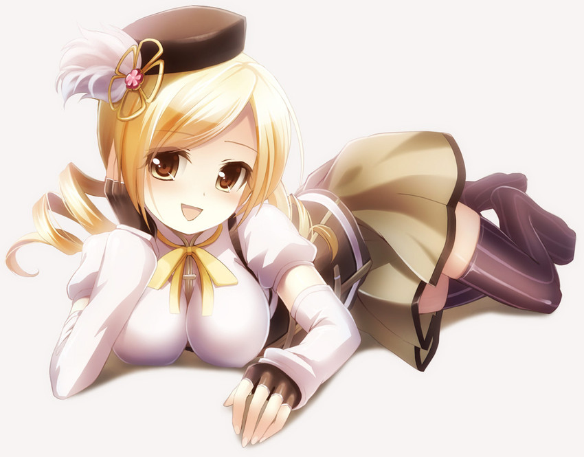 tomoe mami (mahou shoujo madoka magica) drawn by shiramori_yuse
