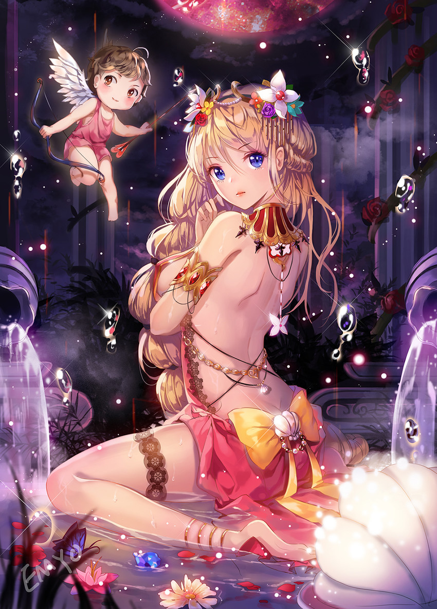 aphrodite (original and 1 more) drawn by emyo