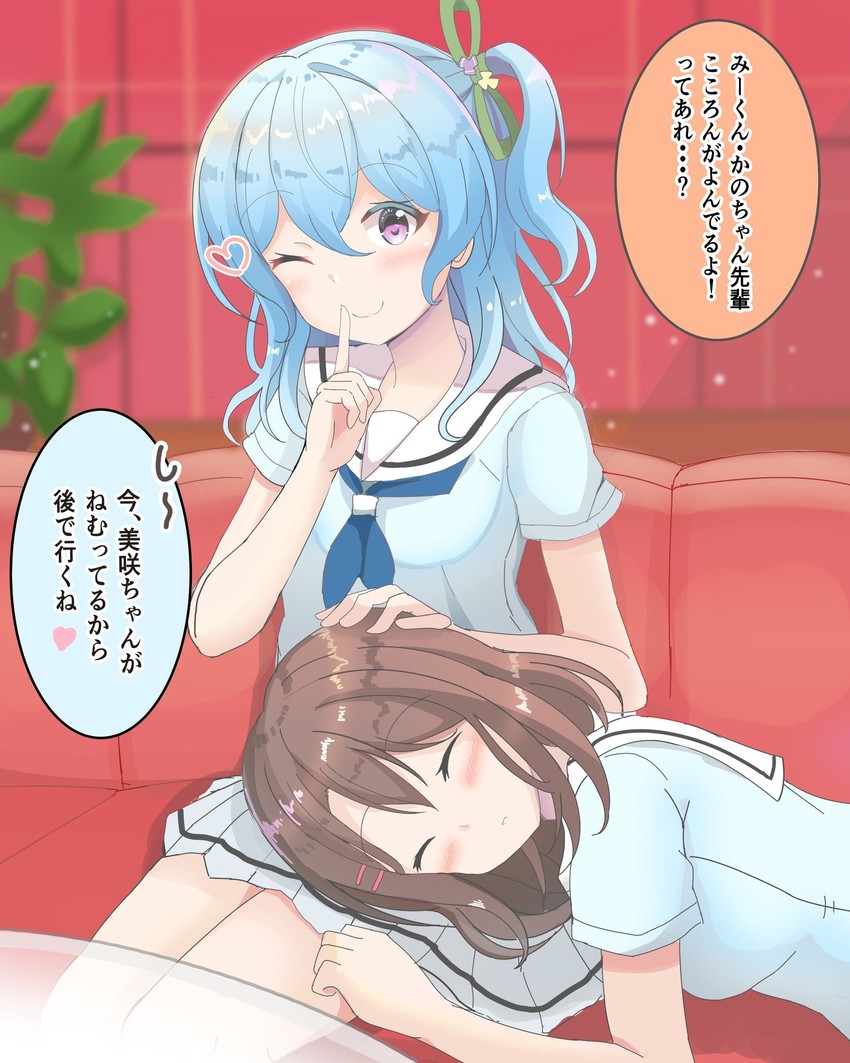 okusawa misaki and matsubara kanon (bang dream!) drawn by mmakesou