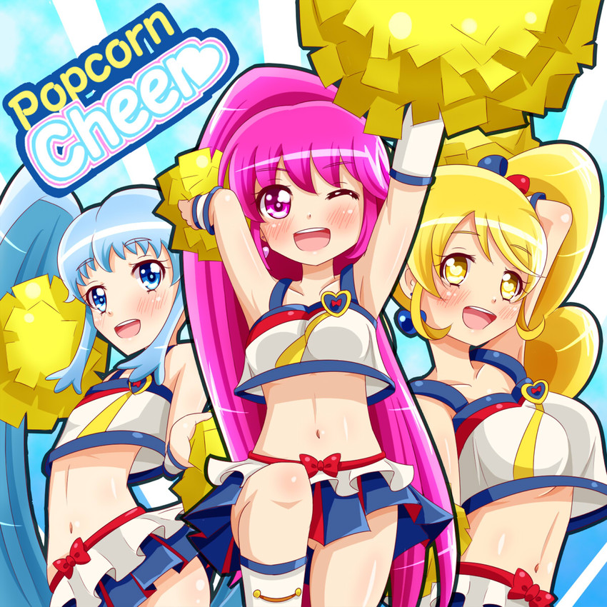 shirayuki hime, aino megumi, oomori yuuko, cure lovely, cure princess, and 1 more (precure and 1 more) drawn by cherrose