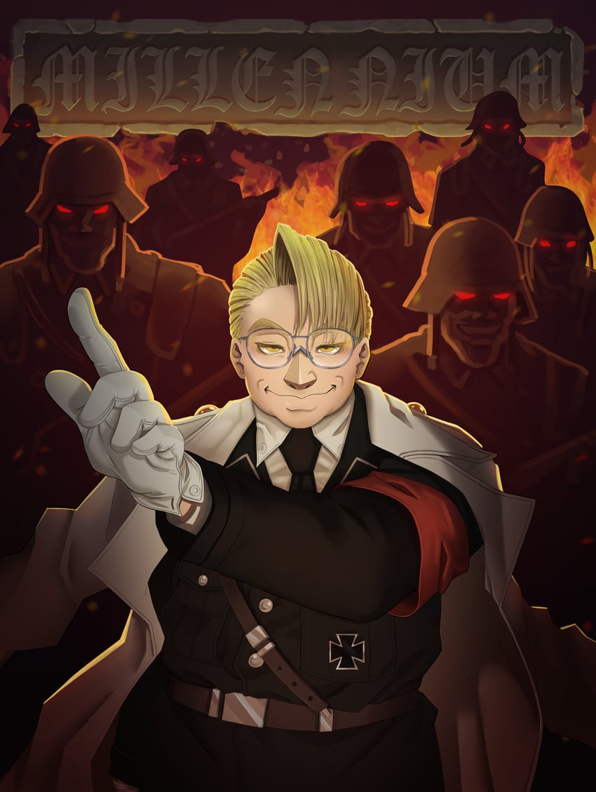 major and last battalion soldier (hellsing) drawn by majorette_(artist)