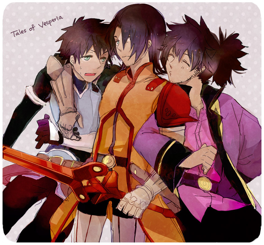 raven, schwann oltorain, and damuron atomaisu (tales of and 1 more) drawn by koku_666