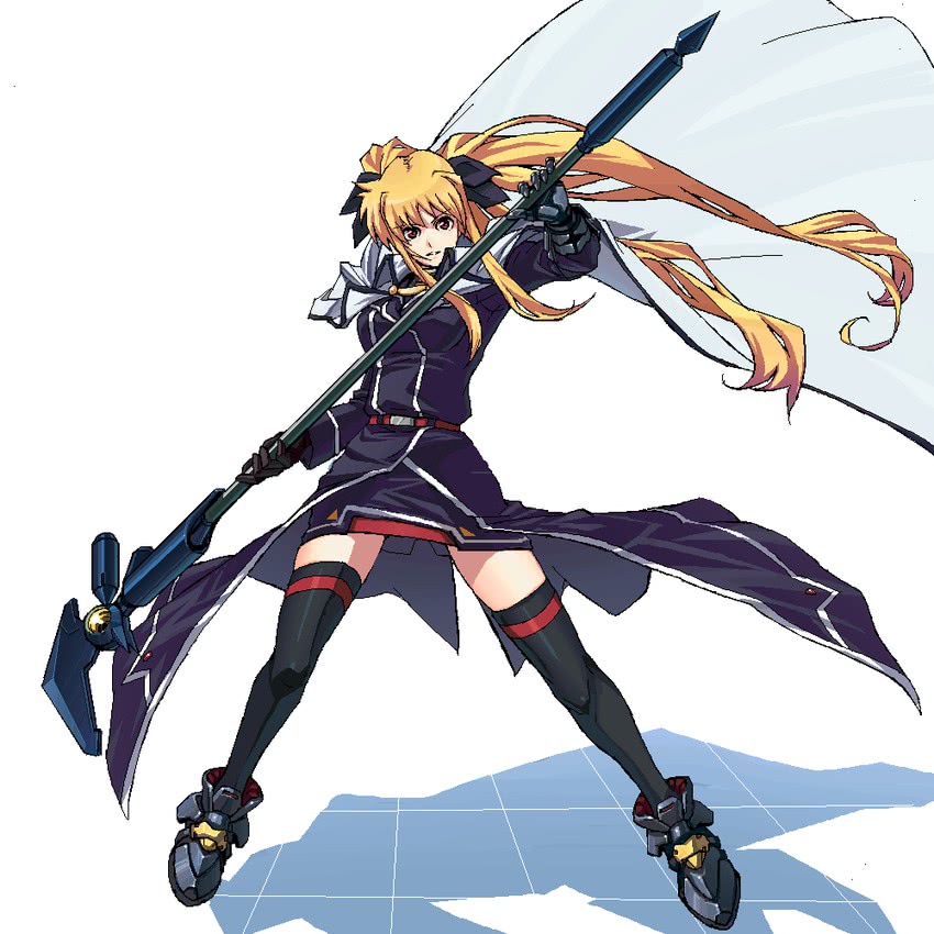 fate testarossa and bardiche (lyrical nanoha and 1 more)