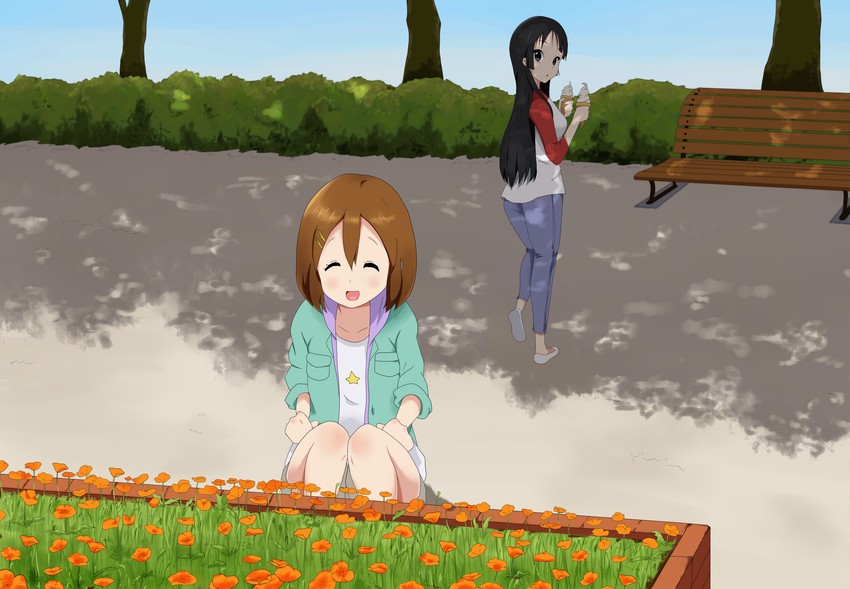 akiyama mio and hirasawa yui (k-on!) drawn by shizupu
