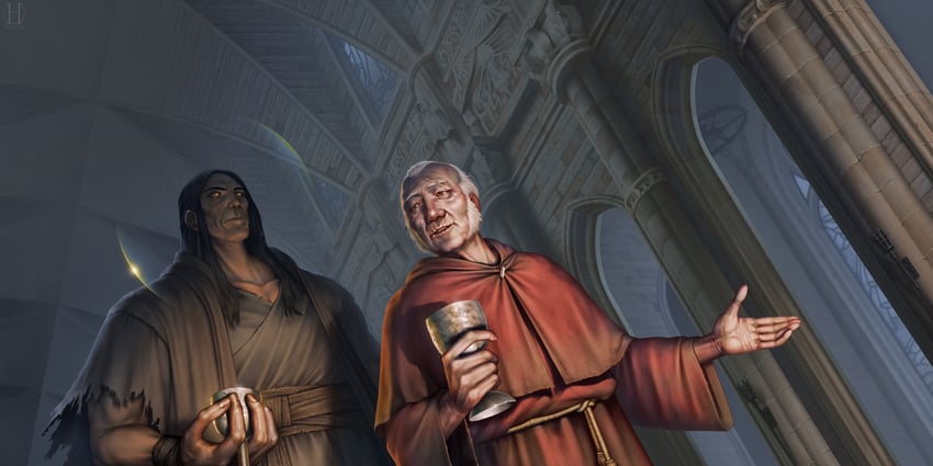 emperor of mankind and uriah olathaire (warhammer 40k) drawn by hinchel_or