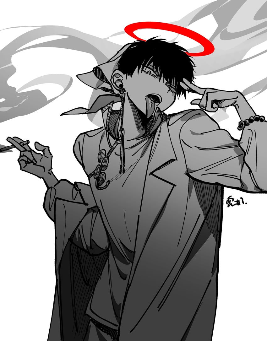 hakutaku (hoozuki no reitetsu) drawn by genkaida