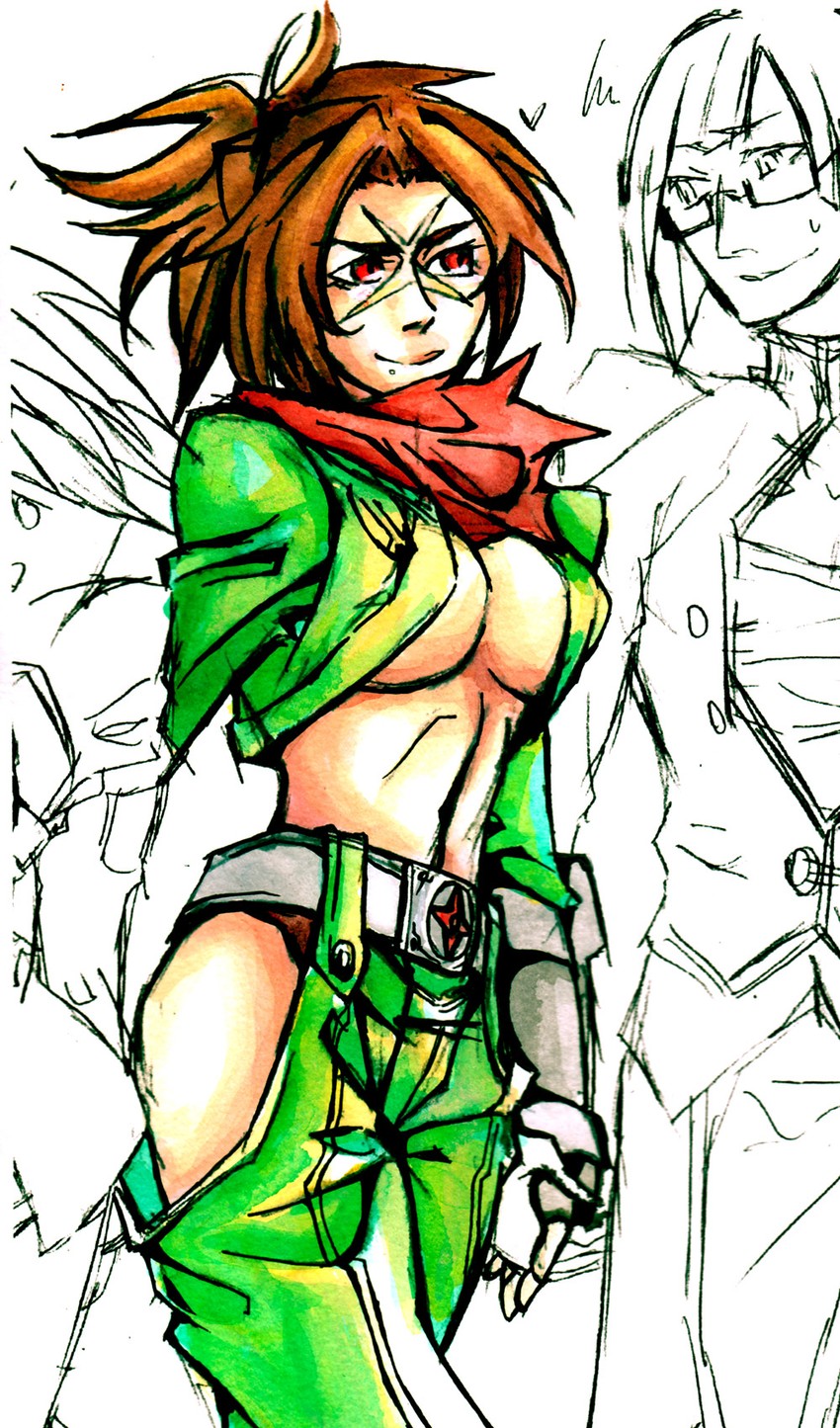 litchi faye ling and shishigami bang (blazblue) drawn by mine_(odasol)