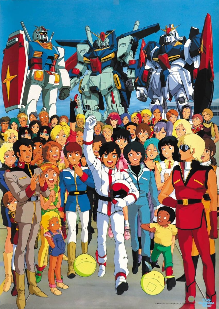 haro, rx-78-2 gundam, amuro ray, kamille bidan, haman karn, and 44 more (gundam and 3 more)