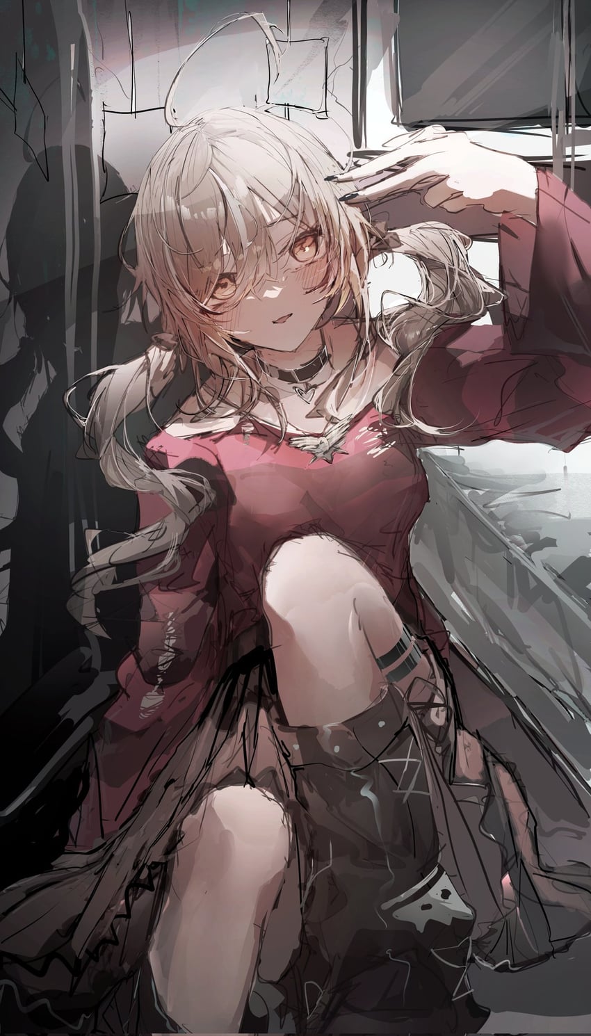 nanashi mumei and friend (hololive and 1 more) drawn by ummwa