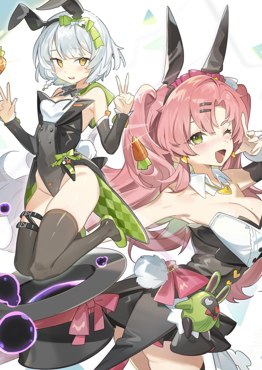 nicole demara, eous, and anby demara (zenless zone zero) drawn by jamama