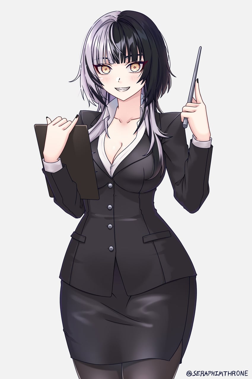 shiori novella (hololive and 1 more) drawn by seraphim_throne