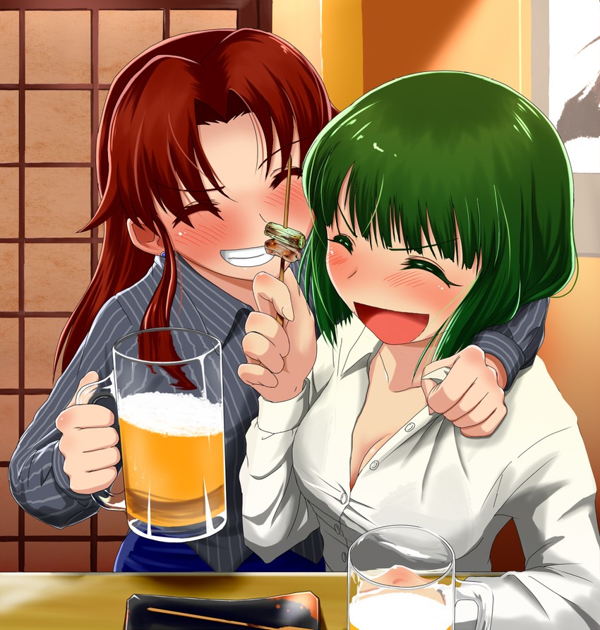 otonashi kotori and ozaki reiko (idolmaster and 1 more) drawn by araragi_yuuichi