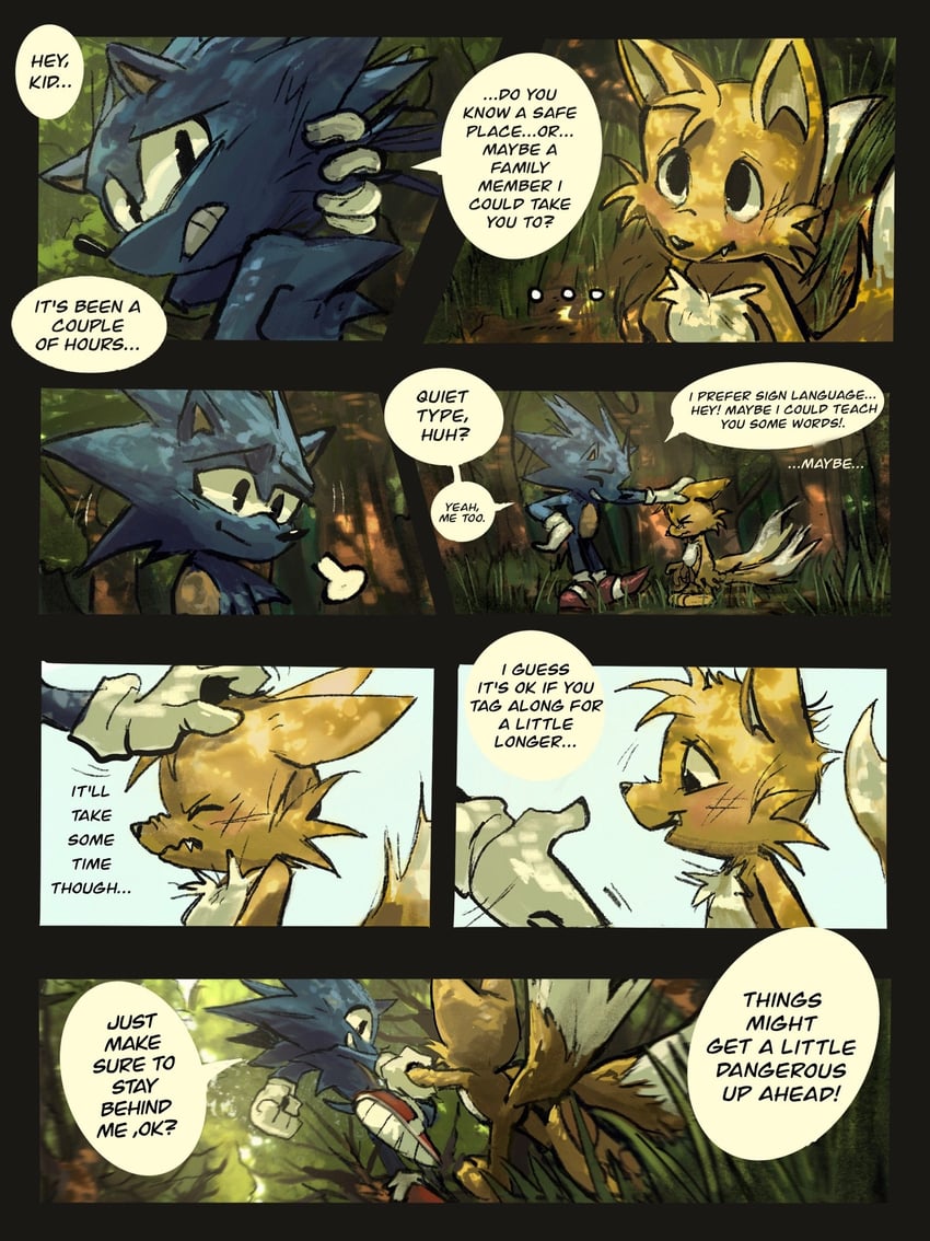 sonic the hedgehog and tails (sonic) drawn by rat_riot