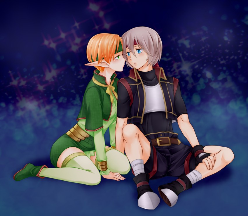 lazlo and paula (gensou suikoden and 1 more) drawn by ham_pon