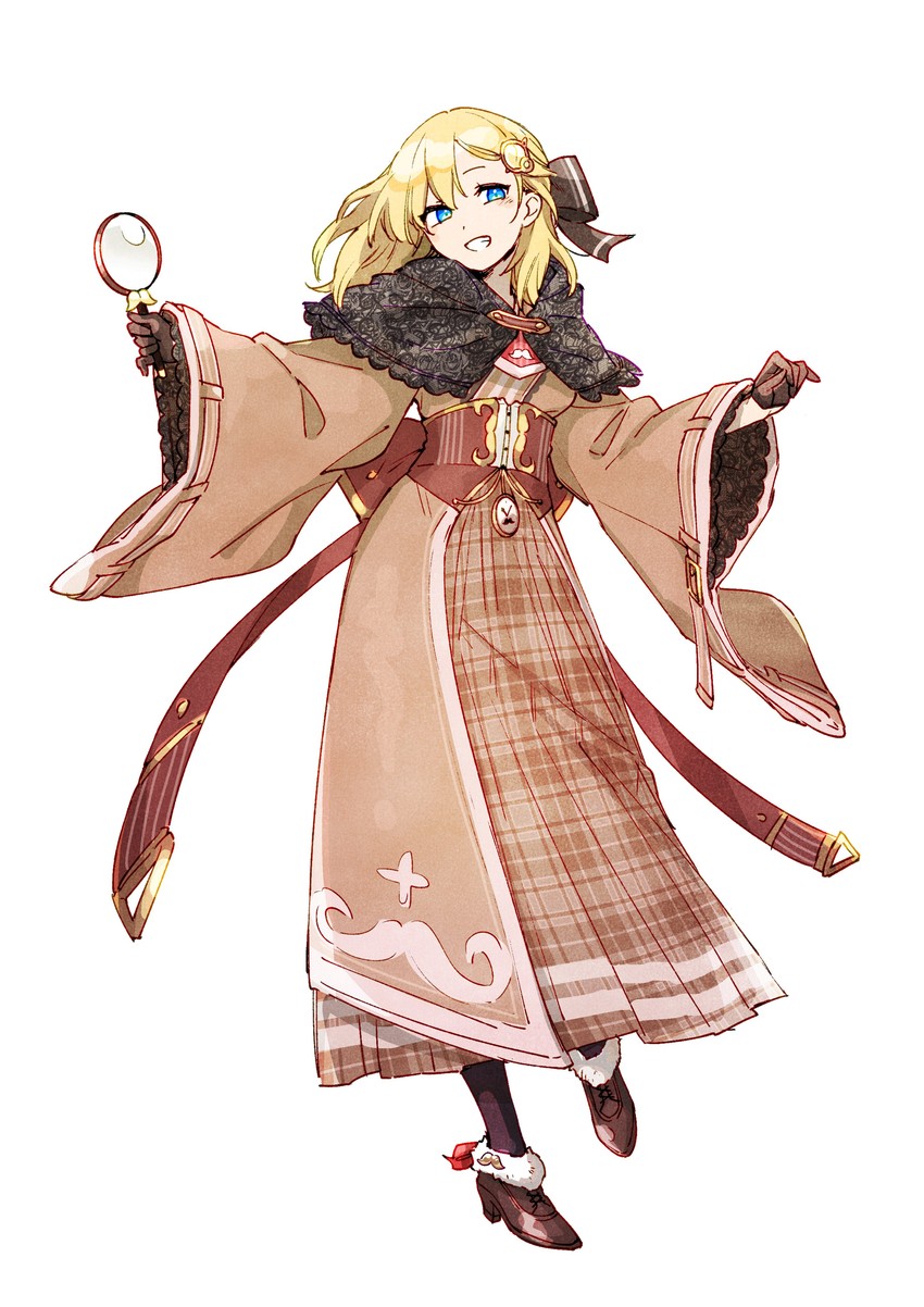 watson amelia (hololive and 1 more) drawn by aneco_(westsea1227)