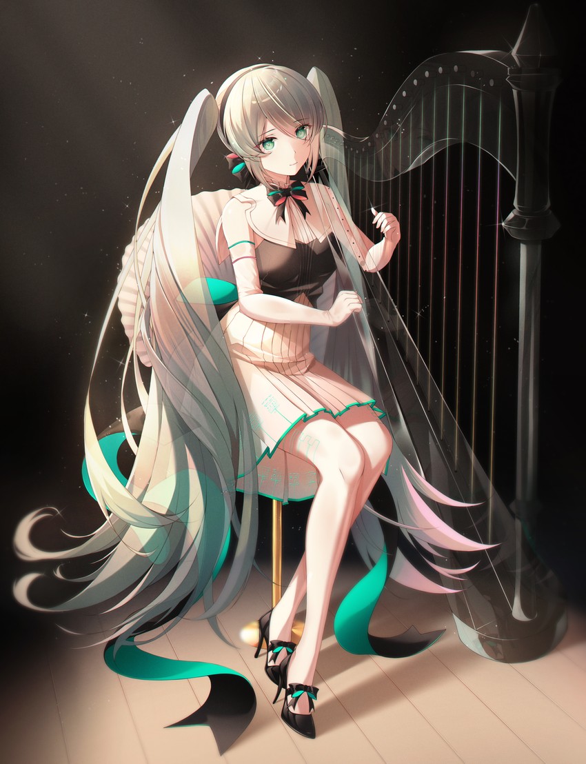 hatsune miku (vocaloid and 1 more) drawn by infinity_(kkx132)