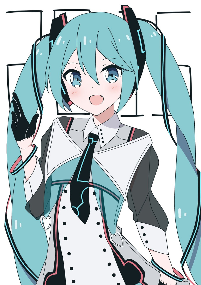 hatsune miku and magical mirai miku (vocaloid and 1 more) drawn by giryu