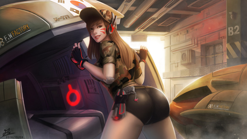 d.va (overwatch and 1 more) drawn by fintowing
