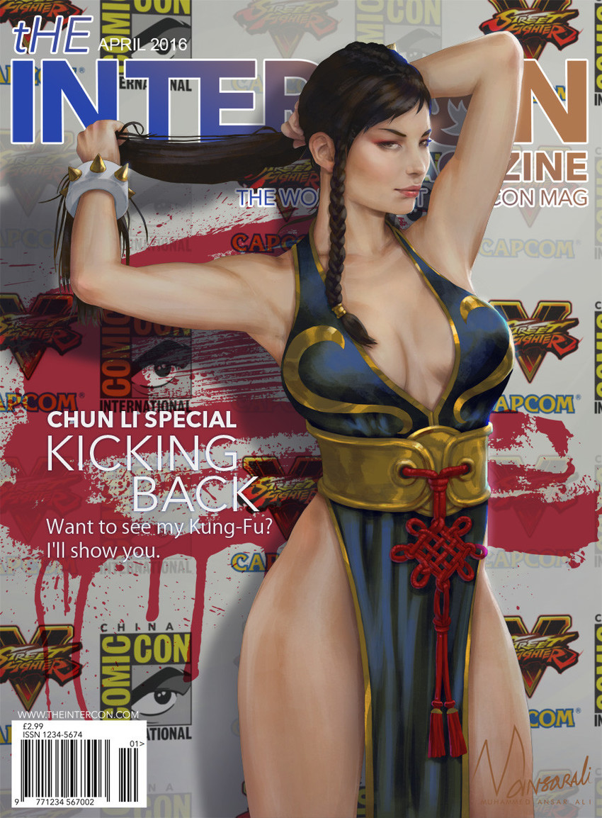 chun-li (street fighter and 1 more) drawn by muhammed_ansar_ali
