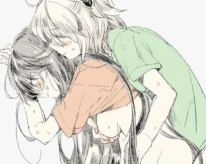 okita souji and oda nobunaga (fate and 1 more) drawn by kiguchiko