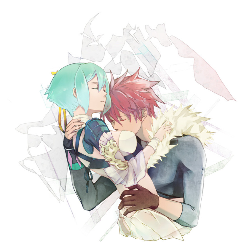 zessica wong and kagura demuri (aquarion and 1 more) drawn by nigiri_(guran2)