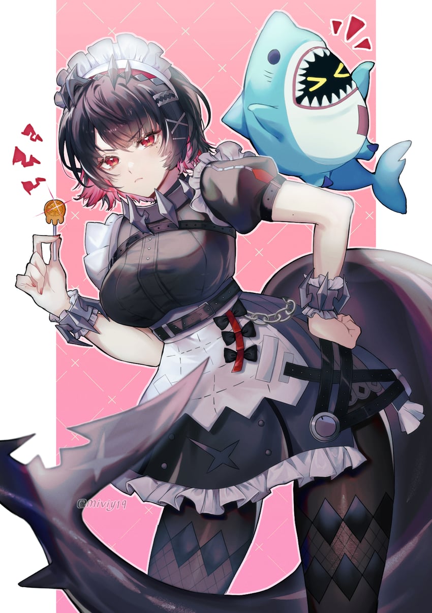 ellen joe and sharkboo (zenless zone zero) drawn by miviy19