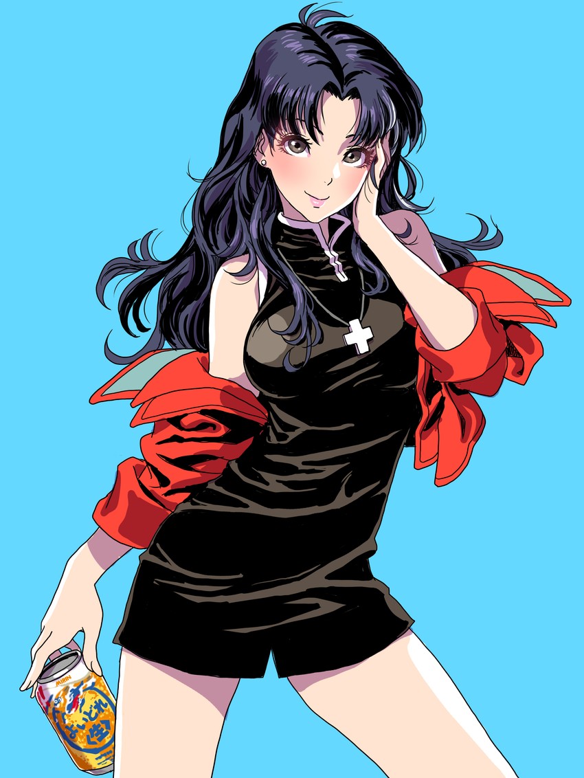 katsuragi misato (neon genesis evangelion) drawn by yamashita_shun'ya