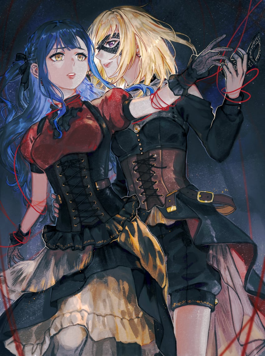 togawa sakiko, misumi uika, oblivionis, and doloris (bang dream! and 1 more) drawn by linden_bd