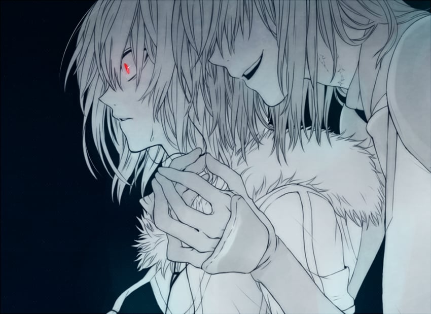 accelerator and misaka worst (toaru majutsu no index and 1 more) drawn by gung