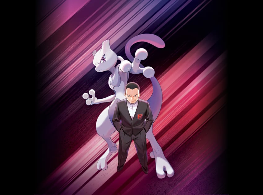 mewtwo and giovanni (pokemon and 2 more) drawn by blanco026