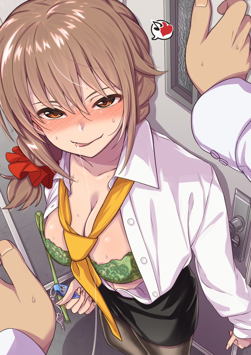 producer and senkawa chihiro (idolmaster and 1 more) drawn by morino_shoutarou