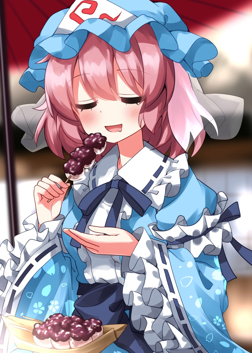 saigyouji yuyuko (touhou) drawn by ruu_(tksymkw)