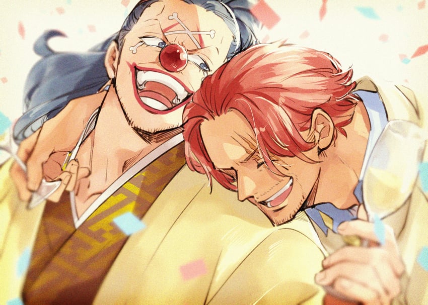 shanks and buggy the clown (one piece) drawn by abunaideka