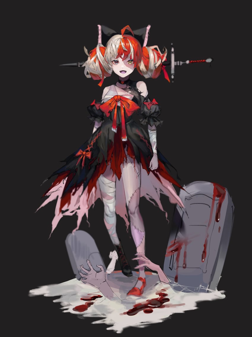 kureiji ollie (hololive and 1 more) drawn by rain_rakan