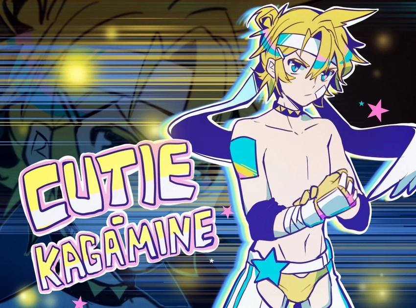 kagamine len (vocaloid and 1 more) drawn by chi_ya