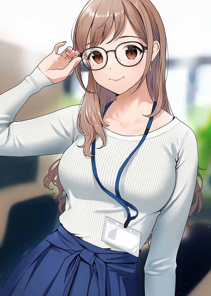 akaori umeka (kaisha no senpai akaori-san) drawn by doushimasho