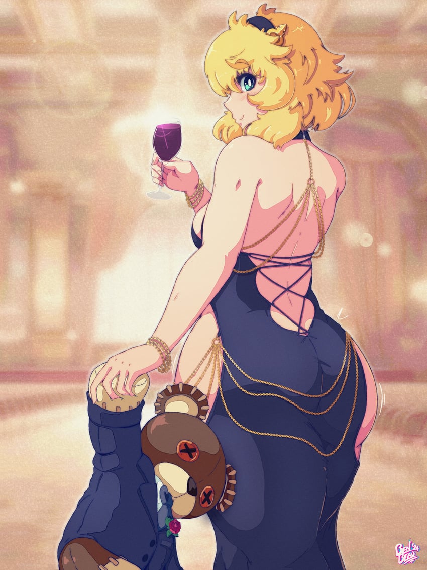 bridget and roger (guilty gear and 1 more) drawn by artbenbeau