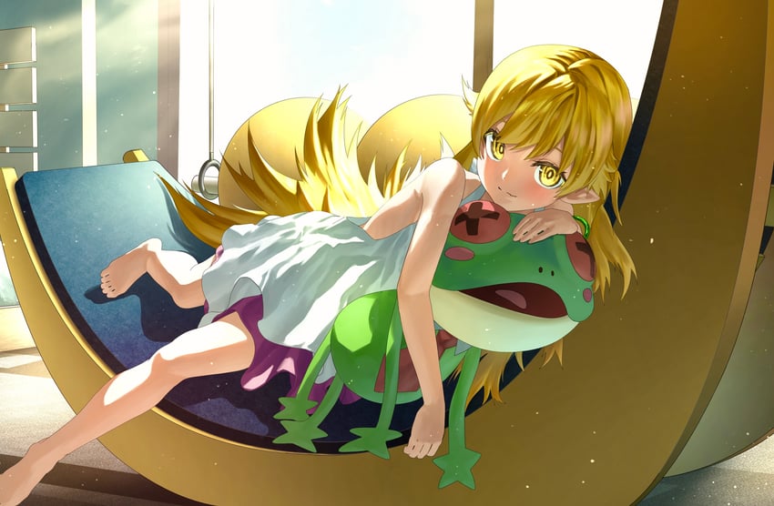 oshino shinobu (monogatari and 1 more) drawn by subbaru