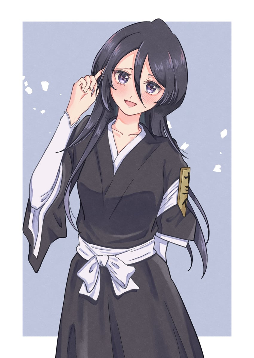 kuchiki rukia (bleach and 1 more) drawn by rinner373