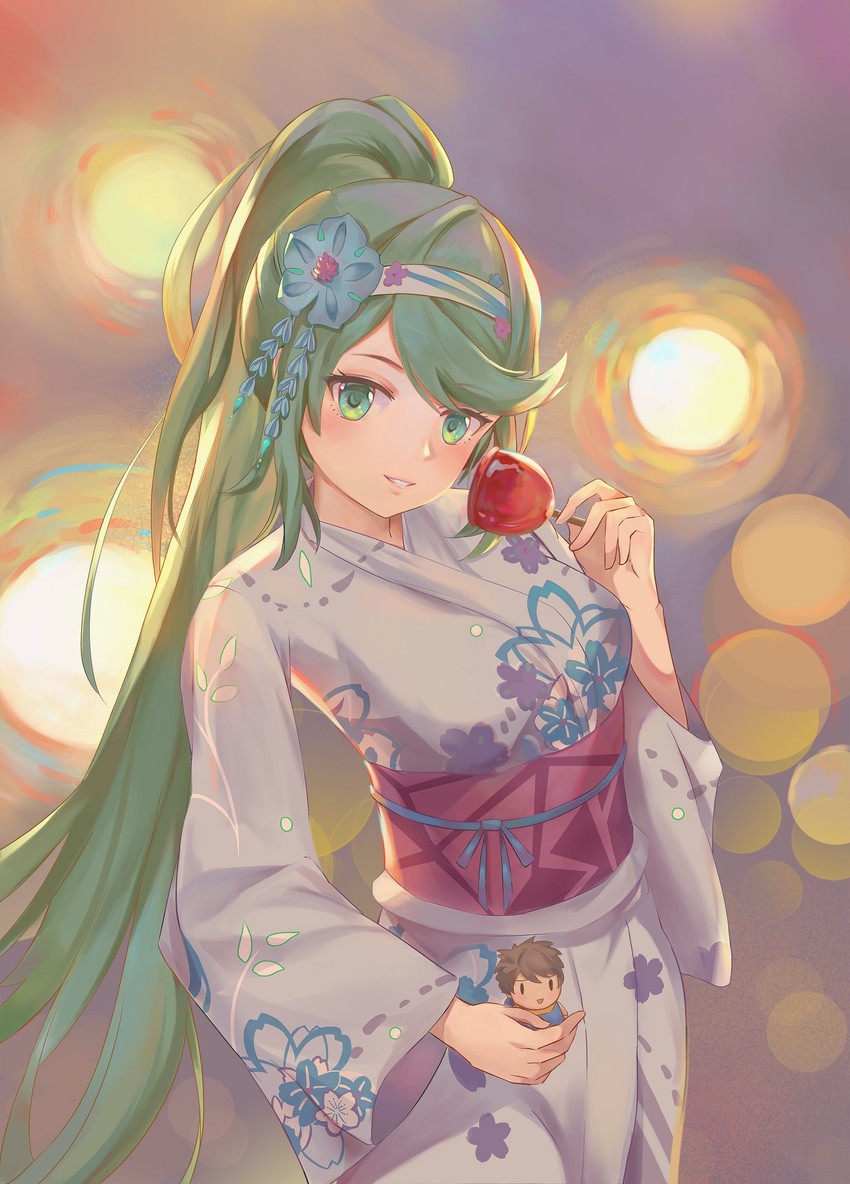 rex and pneuma (xenoblade chronicles and 1 more) drawn by kiiro_kimi