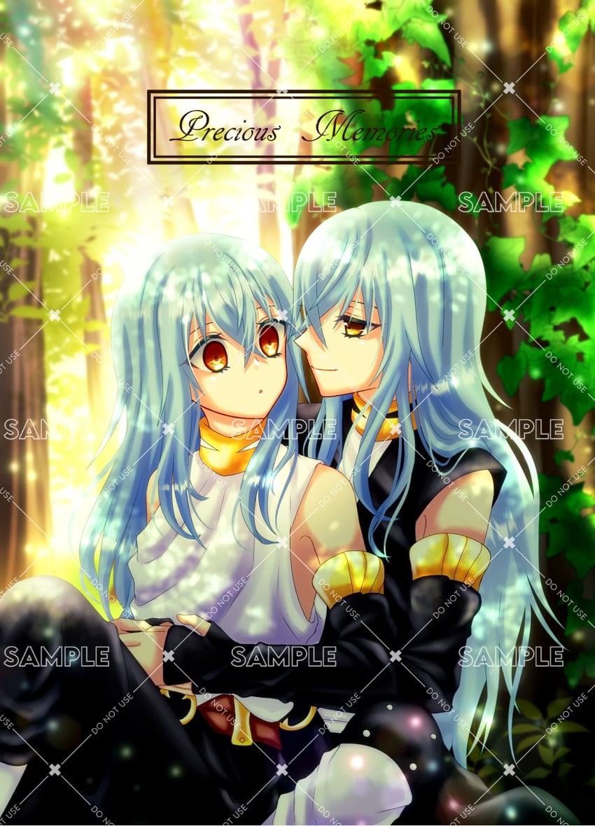 rimuru tempest and ciel (tensei shitara slime datta ken) drawn by hiyo_(monstarpinkcat)