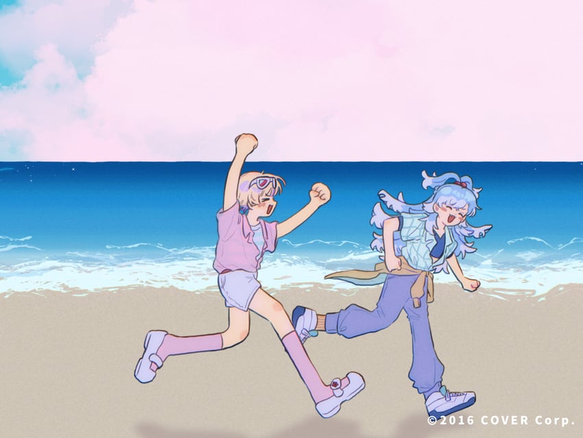 kobo kanaeru and todoroki hajime (hololive and 2 more) drawn by onisan611