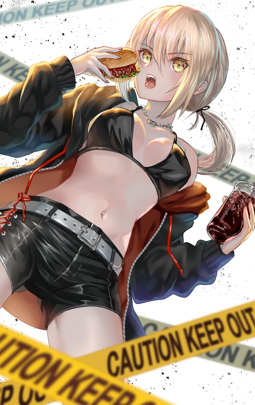 artoria pendragon and saber alter (fate and 1 more) drawn by natsujiru