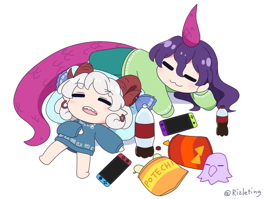 toutetsu yuuma, tenkajin chiyari, and eagle spirit (touhou) drawn by rizleting