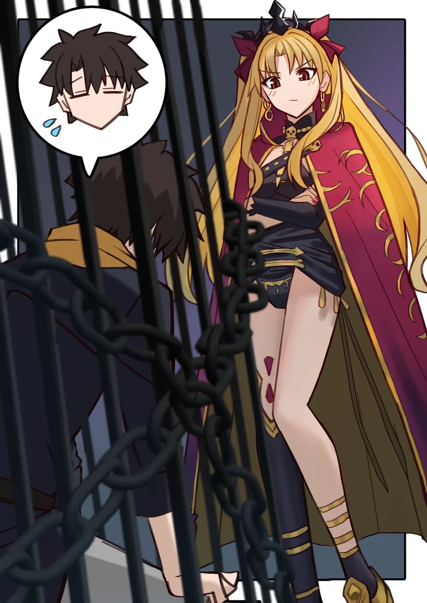 fujimaru ritsuka and ereshkigal (fate and 1 more) drawn by shintyoi2