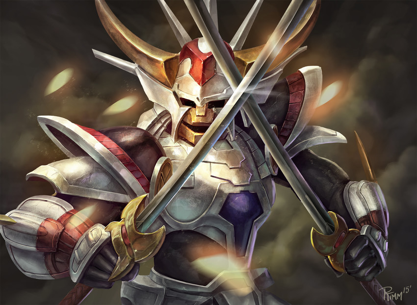 sanada ryou (yoroiden samurai troopers) drawn by andy_timm